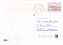 K7947 - Czech Rep. (1995) 272 01 Kladno 1 (machine Postmark), Tariff: 3,00 CZK (stamp: City Praga 1493 - Prague Castle) - Enveloppes