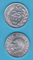 AC - TURKEY: 25 LIRA 1986 ALUMINUM UNCIRCULATED - Turquie