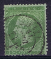 France:  Yvert Nr 15  Used/obl. 1853  Vert Sur Bleu - 1870 Beleg Van Parijs