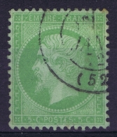 France:  Yvert Nr 15  Used/obl. 1853  Vert Sur Bleu - 1870 Belagerung Von Paris