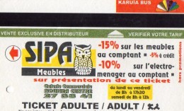 TICKET BUS  FRANCE  NOUVELLE -CALEDONIE  KARUIA BUS  Sipa - World