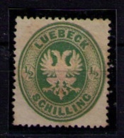 LUEBECK 1862  - 1/2 SCHILLING - YVERT Nº 8 - MINT WITHOUT GUM - Lubeck