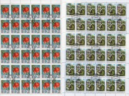 Blumen Schneeglöckchen 1983 Sowjetunion 5278,5383+2Bogen O 22€ Tulpe Hb Nature Blocs M/s Flora Sheetlet Bf SU CCCP USSR - Full Sheets