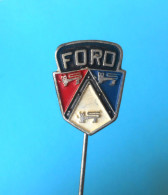 FORD - Usa Car * Vintage Pin Badge Anstecknadel Distintivo Automobile Auto Cars Automobil Voiture - Ford