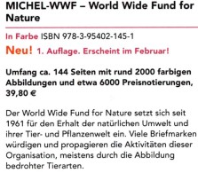 MICHEL Erstauflage Tierschutz WWF 2016 ** 40€ Topic Stamp Catalogue Of World Wide Fund For Nature ISBN 978-3-95402-145-1 - German