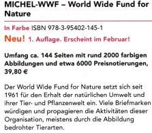 MICHEL Erstauflage Tierschutz WWF 2016 ** 40€ Topic Stamp Catalogue Of World Wide Fund For Nature ISBN 978-3-95402-145-1 - Ed. Originali