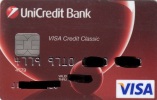 Czech Republic - UniCredit Bank - VISA - Tarjetas De Crédito (caducidad Min 10 Años)