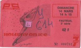 Ticket D'entrée/Holiday On Ice / Palais Des Sports /Télé 7 Jours //1976     SPO84 - Pattinaggio Artistico