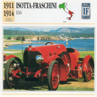 Isotta-Fraschini 1911-1914 (derrière Il Y A Un Texte Sur Les Caracteristiques De La Voiture) - Voitures