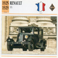 Renault NN 1925-1929 (derrière Il Y A Un Texte Sur Les Caracteristiques De La Voiture) - Cars