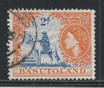 Basutoland 1954. Scott #48 (U) Mosotho Horseman * - 1933-1964 Kolonie Van De Kroon