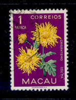 ! ! Macau - 1953 Flowers 1 P - Af. 381 - Used - Gebraucht