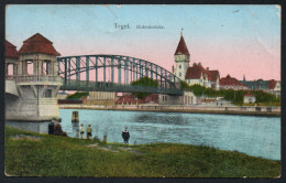 2403 - Alte Ansichtskarte - Tegel Hafenbrücke Brücke Gel - Loebell - Tegel