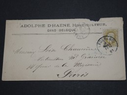 BELGIQUE - Env Pour Paris - Fev 1881 - A Voir - P17568 - Autres & Non Classés