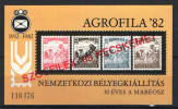 Hungary 1988. Agrofila SOZFILEX OVERPRINT Commemorative Sheet Special Catalogue Number: 1988/1. - Feuillets Souvenir