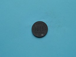 1921 - 10 Pfennig - KM 26 ( Uncleaned Coin / For Grade, Please See Photo ) !! - 1 Renten- & 1 Reichspfennig