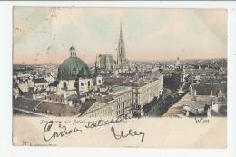 1CPA AUT- WIEN - PANORAMA MIT PETERS UND STEFANKIRCHE - Stephansplatz