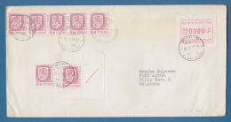 208156 / 1983 - 0100 P Franking Labels , 7 X 0.10 = 0.70 - Helsinki - AITOS , Finland Finlande Finnland Finlandia - Covers & Documents