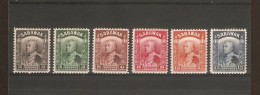 SARAWAK 1941 VALUES SG 107a, 108a, 111a, 112a, 114a, 115a  MOUNTED MINT Cat £46+ - Sarawak (...-1963)