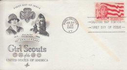 Enveloppe  FDC  1er  Jour    U.S.A   50éme  Anniversaire  Des  GUIDES  AMERICAINES   1962 - Andere & Zonder Classificatie