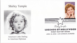 Shirley Temple FDC With B&W Pictorial Cancellation, From Toad Hall Covers  #1 Of 3 - 2011-...