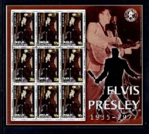 VINCENT GRENADINES SHEET ELVIS PRESLEY SINGERS ACTORS CINEMA MUSIC - Elvis Presley