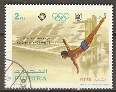 FUJEIRA     -    1972 .     J.O.  De  MUNICH    -    PLONGEON   /   NATATION    -    Oblitéré - Kunst- Und Turmspringen