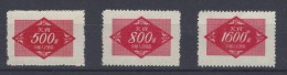 1954 CHINA MILITAR STAMPS MICHEL NR 12/14 MNH WG LIKE USUAL - Franchise Militaire