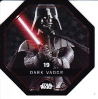 STAR WARS 2015 Vignette Jeton Image Carte LECLERC Disney Numéro 19 DARK VADOR - Episodio I