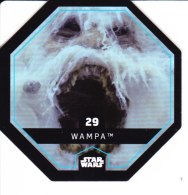 STAR WARS 2015 Vignette Jeton Image Carte LECLERC Disney Numéro 29 WAMPA - Episode I