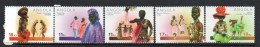 2001 Angola Dances Costumes Complete Set Of  5 MNH - Angola