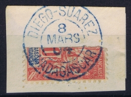 Madagascar:   Yv Nr 78 B Moitié  Used Obl  1904 - Gebruikt