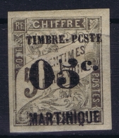 Martinique:  Yv Nr  20  Maury 19 Ic Erreur Typo. "Pcste"  MH/* Falz/ Charniere - Ongebruikt