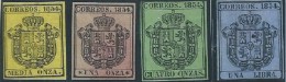 ESPAGNE SPANIEN SPAIN ESPAÑA 1854 ARMS ESCUDO SET 4V MNH ED 28-31 MI DIENST1-4  YT  T. S. 1-4 SG O46-O49 SC O1-O4 - Nuevos