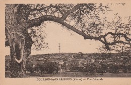 COURSON LES CARRIERES - TRES BELLE CARTE - SEPIA - D'UNE VUE GENERALE DU BOURG - TOP !!! - Courson-les-Carrières