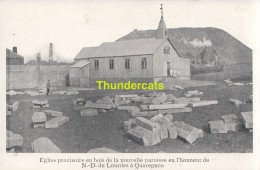 CPA  EGLISE PROVISOIRE EN BOIS N D LOURDES A QUAREGNON - Quaregnon