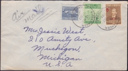 1951-H-40 CUBA 1951 8c FERNANDO FIGEREDO HABILITADA. SOBRE DE CAMAGUEY A US. - Briefe U. Dokumente