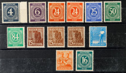 1945, Dreizehn Farbgeprüfte Werte In Tadelloser Erhaltung Mit Mi. Nr. 914 B, 923 D (120.-), 926 C, 950 B... - Autres & Non Classés