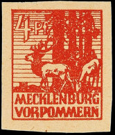 4 Pf. Karminbraun, Plattenfehler X, Tadellos Postfrisch, Gepr. Kramp BPP, Mi. 500.- (ohne Aufschlag Für Den... - Autres & Non Classés