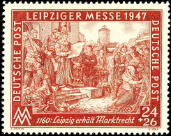 24+26 Pf Leipziger Messe In Zähnung L 13 1/4 : 13 Tadellos Postfrisch, Fotoattest Hans-Dieter Schlegel BPP:... - Autres & Non Classés