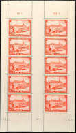 15 Fr. Tag Der Briefmarke 1954, Kleinbogen, Tadellos Postfrisch, Druckdatum 10.3.54, Mi. 130.-, Katalog: 349Bogen... - Autres & Non Classés