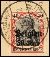 "LÜTTICH 2e (Hauptbahnhof) 10.9.17", Klar Und Zentr. Auf Paketkartenausschnitt 50 C., Katalog: 20 BSLi_ge... - Autres & Non Classés