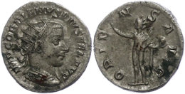 Gordianus III., 238-244, Antoninianus (3,91g), Rom. Av: Büste Nach Rechts, Darum Umschrift. Rev: Stehender Sol... - Autres & Non Classés