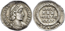 Constantius II., 337-361, Siliqua (3,14g), Constantinopel. Av: Büste Nach Rechts, Darum Umschrift. Rev: Im... - Autres & Non Classés