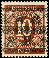 10 Pfg Bandaufdruck, Einmal Normal, Einmal Kopfstehend, Postfrisch Gepr. Schlegel BPP, Mi. 150,-, Katalog: 54IDKI... - Autres & Non Classés