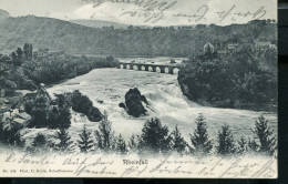 SWITZERLAND 1903 RHEINFALL NEAR SCHAFFHAUSEN NICE OLD POSTCARD - Hausen Am Albis 