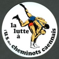 Autocollant Union Sprtive Des Cheminots Caennais Section Lutte -sport Caen - Sonstige & Ohne Zuordnung