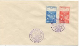 TURKEY,TURQUIE,TURKEI, SARIYER DAM 1956 FIRST DAY COVER - Covers & Documents