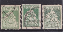 SOCIAL ASSISTANCE 10 BANI,1921,COLOR VARIATY,USED STAMPS,ROMANIA. - Abarten Und Kuriositäten