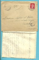 Brief (met Inhoud)  Met Stempel ESSLINGEN  Op 25/9/1943 Naar Waterloo , Met Censuur Gepruft - Weltkrieg 1939-45 (Briefe U. Dokumente)